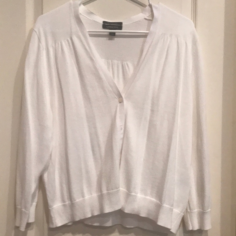 Land’s End button supima cotton sweater